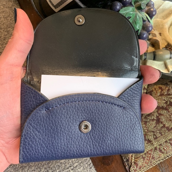 Authentic COACH 1941 Pebbled leather snap flap card case - Picture 5 of 7